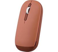 T'nB - Mouse Color Dual Connect, 2 in 1, Bluetooth e dongle wireless USB-A, elegante e ultra sottile, connessione plug & play, comodo cinturino da polso, standby automatico - rosso