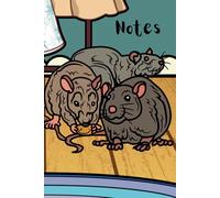 Rats Lined Notebook - Rats Lovers - The Pet Collection - Gift for Men Women Children - Cute Rats Ruled Notebook Journal Diaries 6x9, 120 pages