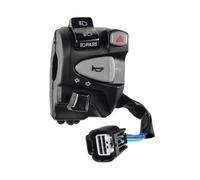 RAtsch Motociclo Manubrio Interruttore di Controllo Manubrio per Moto con Cablaggio per Pulsante Abbagliante/anabbagliante da 150 Mm Interruttore Manubrio per Moto Interruttore A Levetta per Manubrio