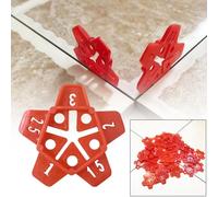RATSTONE Cunei Per Piastrelle,Distanziatori Per Piastrelle,Distanziatore a stella 5 in 1 50 pezzi, per fughe da 1 mm a 3 mm con croci, ausilio professionale per una facile piastrellatura