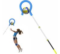 RATSTONE Pallavolo con Gancio per Punto Interrogativo,Leggero e Durevole,Che Trattiene La Palla,Regolabile da 105-185 Cm,Sensazione di Palla Reale,per Servire Principianti,Picchi e Saltare