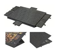 RATSTONE Tavolo per Puzzle，1000 Pezzi con Supporto e Copertura Progettati 2 in 1,Tavolo Inclinabile con 6 Cassetti,Tavolo Puzzle Portatile per Adulti,Leggero in Feltro Plateau,Grigio