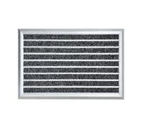 RATSTONE Zerbino In Alluminio Per Porte d'Ingresso 60x40 Cm,Tappetino In Alluminio,Zerbino Da Esterno Raschia Scarpe Tappetino Antiscivolo,Tappeto Antipioggia,Ingresso Casa Ed Esterni