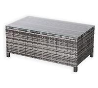 Rattan park Chaise d'extérieur carrée en osier de qualité supérieure | Essentiel pour les loisirs au bord de la piscine et de la terrasse