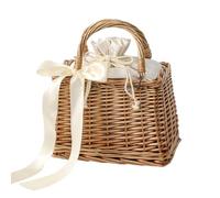Rattan Purses For Women - Woven Beach Tote Bag | Large Capacity Straw Handbag Easy Access Shoulder Purse For Vacation Travel Music Festival Dating Pool Party Commuting | Fits Phone Wallet Sunglasses L