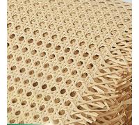 Rattan Rotolo, Rattan Naturale Rotolo, 80cm di Larghezza Paglia di Vienna, Rattan, Rotolo di Canna,Rattan Intrecciato Fettuccia Material Paglia per Cesti, Sedie, Bag, Borse, Giardino DIY(60x100cm)