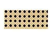Rattan Rotolo Stuoie,Vimini da Intreccio Materiale di Tessitura in Vimini Canna Vinile Colore primario del caffè Giallo for la Decorazione dei mobili della Sedia dell'Armadio Caldo(Yellow,30x30cm)