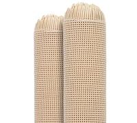 Rattan Rotolo Stuoie,Vimini Da Intreccio Rotolo di fettuccia in vimini rattan a scacchi in plastica, for mobili, sedie, tavoli, scarpe, libri, armadi, porte, decorazioni(Primary color,45x30cm)