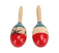 Rattles Shaker Seaside Scene Painting Smooth Edge Clear Sound Mellow Ergonomic Design Hand Percussion Instrument for Kids Early Education