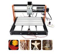 RATTMMOTOR Fresatrice CNC, UPGRADE 3018-Pro, fresatrice CNC, controllo GRBL a 3 assi, con controllo CNC offline, con comando CNC Axis Limiter+funzione di emergenza, per legno acrilico PVC PCB