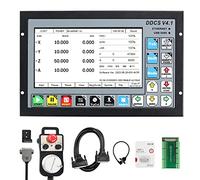 RATTMMOTOR Sistema di controllo CNC a 4 assi, DDCS V4.1 CNC Offline Motion Controller PLC con volante manuale 100 PPR CNC MPG Interruttore di arresto di emergenza per motore passo-passo/servomotore