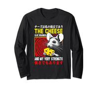 Ratto che tiene il formaggio è la mia debolezza e la mia forza Maglia a Manica