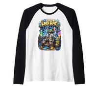 Ratto da Laboratorio verificato - Auto-esperimento Follia - Scienza Divertente Maglia con Maniche Raglan
