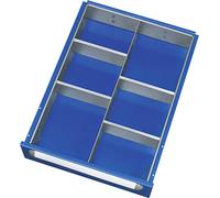 RAU - Kit divisorio per cassetti - 1 separatore longitudinale - 4 separatori metallici trasversali - per altezza 120/150 mm - Accessori armadio cassetti armadi cassetti