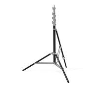 RAUBAY Supporto per luce da 3 m, stile angolare con cuscino d'aria, supporto regolabile per luce fotografica con livella a bolla e gamba angolare, treppiede salvaspazio per softbox, video e fotografia