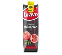 Rauch Bravo Succo Premium Melograno, Bevanda alla Frutta, 1L, Confezione da 12 Brick