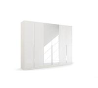 Rauch Möbel Glamour by Quadra Spin - Armadio con ante girevoli, 6 pezzi, con specchio, 3 mensole, 271 x 210 x 54 cm