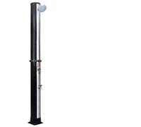 RAUGAJ Doccia solare esterna con soffione doccia e rubinetto 35 l, colore dell'articolo: nero e argento