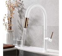 RAUGAJ Rubinetti in Stile Europeo a Forma Di Buco Singolo Rubinetto Vecchio Stile Nero Rubinetto Nero Antico Sopra il Bacino Bacino Calda Eda Cascata Di Cascata