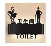 RAUGAJ Segno Di Toilette a Led, Cartello Della Porta Del Bagno, Cartello Del Bagno per Uomini e Donne, Segni Di Bagno per Affari, Display Del Cartello a Led per il Bar Dei Luoghi Pubblici/i