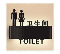 RAUGAJ Segno Di Toilette a Led, Cartello Della Porta Del Bagno, Segno Del Bagno per Uomini e Donne, Cartelli per il Bagno, Display Del Cartello a Led/F