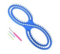 RAUKS Telaio per lavoro a maglia afgano, a forma di 8, per fai da te, coperte, calze, sciarpe, cappelli, lavori artigianali, tessitura, filatura