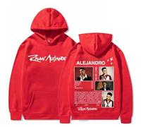 Rauw Alejandro Felpe con Cappuccio Street Style Versatili per Tutti I Giorni Moda Quattro Stagioni Leggere E Traspiranti (7 3XL)