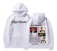 Rauw Alejandro Felpe con Cappuccio Street Style Versatili per Tutti I Giorni Moda Quattro Stagioni Leggere E Traspiranti (4 2XL)
