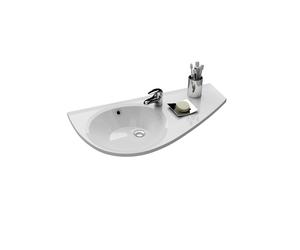 Ravak Avocado lavabo 85x45 cm a parete bianco lucida XJ1P1100000