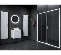 Ravak Blix II porta doccia 170 cm scorrevole bianco opaca/vetro trasparente 0YMV0E00Z1