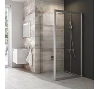 Ravak Blix parete doccia 100 cm alluminio lucida/vetro con motivo 9BHA0C00ZG