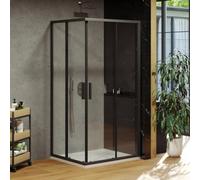 Ravak Blix Slim porta doccia 100 cm scorrevole nero opaca/vetro trasparente X1XMA0300Z1