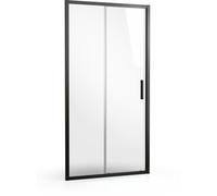 Ravak Blix Slim porta doccia 110 cm scorrevole nero opaca/vetro trasparente X0PMD0300Z1