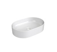 Ravak Ceramic lavabo 55x37 cm ovale da appoggio bianco XJX01155001