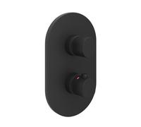 Ravak Chrome II rubinetto per vasca e doccia da incasso con termostato nero X070469