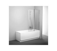 Ravak Chrome parete vasca 100 cm 2 ante alluminio lucida/vetro trasparente 7QRA0C00Z1