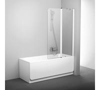 Ravak Chrome parete vasca 99 cm 2 ante bianco lucida/vetro trasparente 7QRA0100Z1