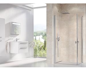 Ravak Chrome porta doccia 100 cm a battente alluminio lucida/vetro trasparente 1QVA0C01Z1