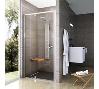 Ravak Pivot porta doccia 120 cm a battente bianco lucida/vetro trasparente 03GA0100Z1