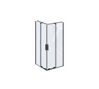Ravak Roll box doccia 90x90 cm quadrato nero opaca/vetro trasparente X14V70300Z1