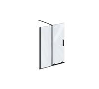 Ravak Roll parete vasca 100 cm 2 ante nero opaca/vetro trasparente X786A0300Z1