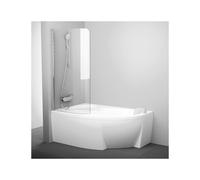 Ravak Rosa parete vasca 85 cm 1 anta alluminio lucida/vetro trasparente 7QLM0C00Y1
