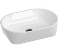 Ravak Solo lavabo 58x40 cm ovale da appoggio bianco XJX01358000