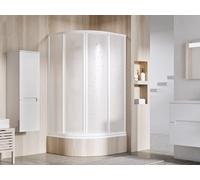 Ravak Supernova box doccia 90x90 cm semicircolare bianco lucida/polistirene 31177V10011