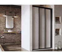 Ravak Supernova porta doccia 110 cm scorrevole nero opaca/polistirene 00VD03R211