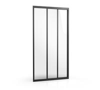 Ravak Supernova porta doccia 110 cm scorrevole nero opaca/vetro trasparente 00VD03R2Z1