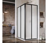 Ravak Supernova porta doccia 75 cm scorrevole nero opaca/polistirene 14V303O211