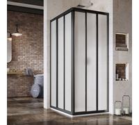 Ravak Supernova porta doccia 75 cm scorrevole nero opaca/polistirene 15V303R211