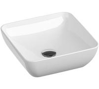 Ravak Uni lavabo 38x38 cm quadrata da appoggio bianco XJX01138001