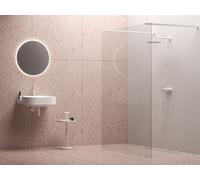 Ravak Walk in Free parete doccia 120 cm bianco opaca/vetro trasparente GW9FG0E0SZ1
